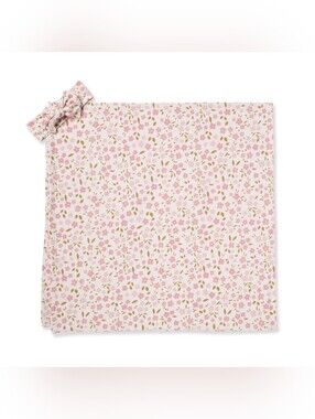 Ava + Oliver Swaddle Set in Blush Blooms Ribbed (NWT)